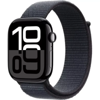 Apple Watch Series 10 GPS 46mm MWWR3 Jet Black Aluminum case with Ink Sport Loop